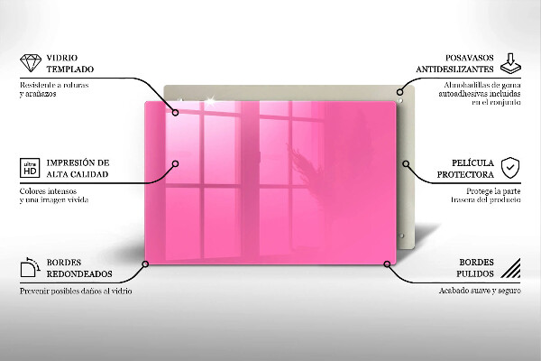 Posavaso de cristal para velas funerarias Color rosa