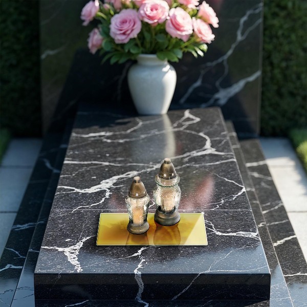 Posavaso de vidrio para velas Color amarillo