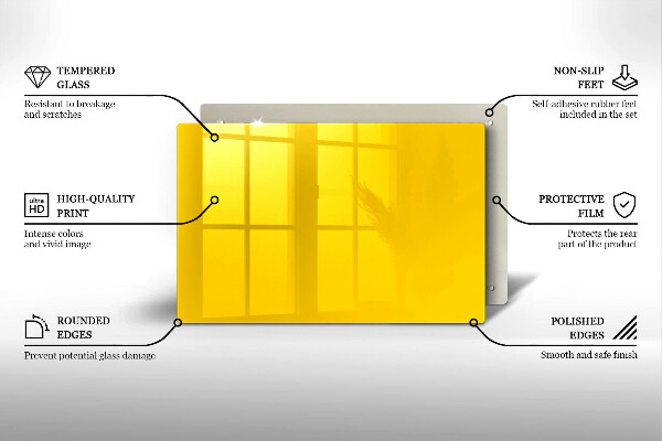 Posavaso de vidrio para velas Color amarillo