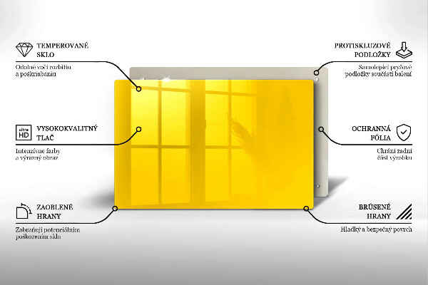 Posavaso de vidrio para velas Color amarillo