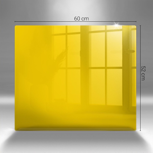 Posavaso de vidrio para velas Color amarillo