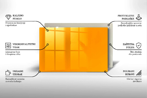 Posavaso de vidrio para velas funerarias Color amarillo oscuro