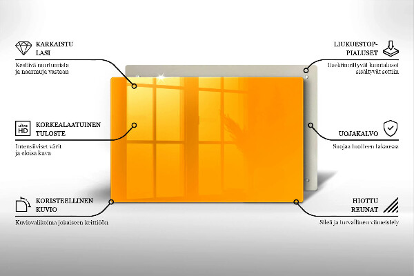 Posavaso de vidrio para velas funerarias Color amarillo oscuro