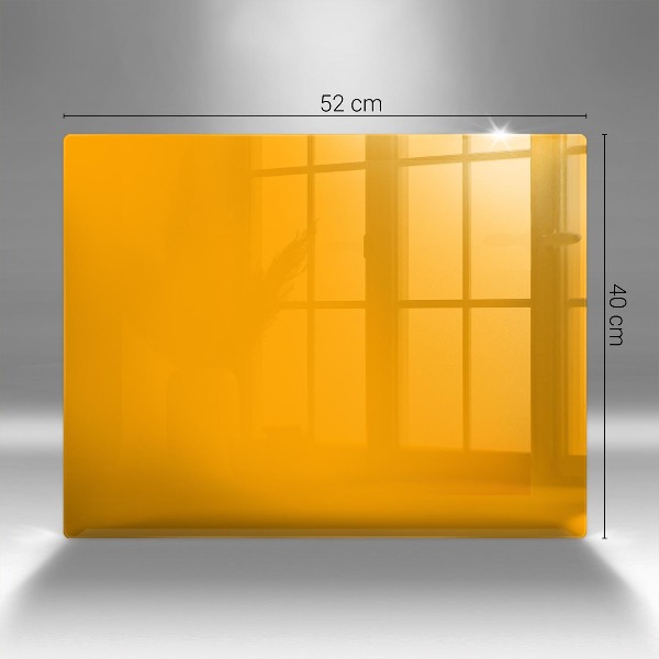 Posavaso de vidrio para velas funerarias Color amarillo oscuro