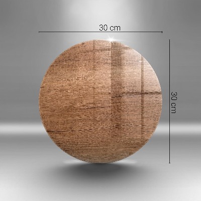 Posavaso de vidrio para velas Textura de madera