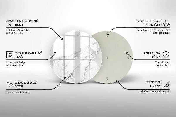 Posavaso de vidrio para velas funerarias Elegante textura de mármol