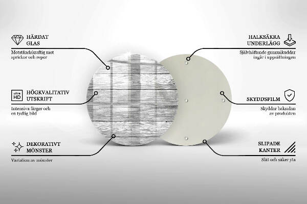 Posavaso de vidrio para velas funerarias Tablas de madera viejas