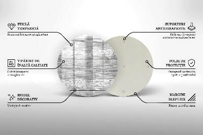 Posavaso de vidrio para velas funerarias Tablas de madera viejas