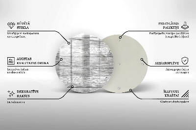 Posavaso de vidrio para velas funerarias Tablas de madera viejas