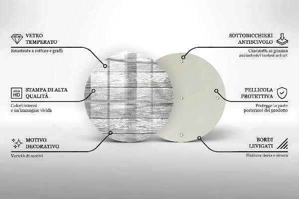 Posavaso de vidrio para velas funerarias Tablas de madera viejas