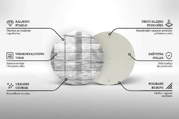 Posavaso de vidrio para velas funerarias Tablas de madera viejas