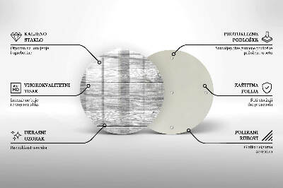 Posavaso de vidrio para velas funerarias Tablas de madera viejas
