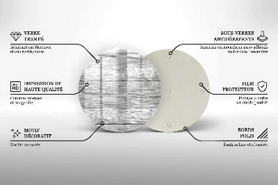 Posavaso de vidrio para velas funerarias Tablas de madera viejas