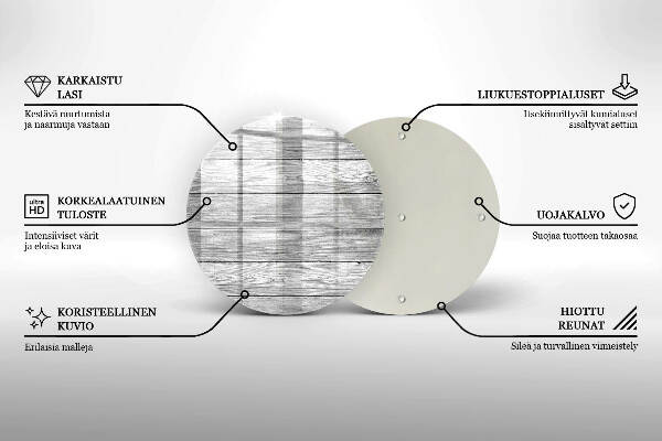 Posavaso de vidrio para velas funerarias Tablas de madera viejas