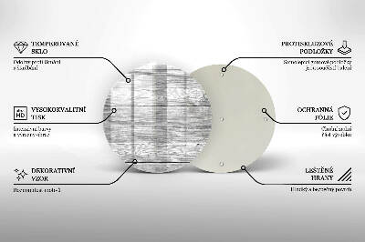 Posavaso de vidrio para velas funerarias Tablas de madera viejas