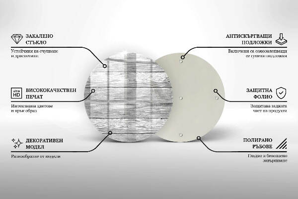 Posavaso de vidrio para velas funerarias Tablas de madera viejas