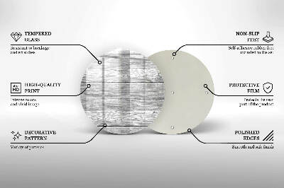 Posavaso de vidrio para velas funerarias Tablas de madera viejas