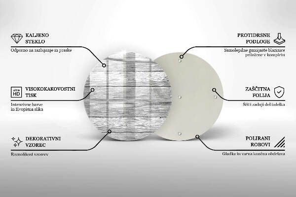 Posavaso de vidrio para velas funerarias Tablas de madera viejas