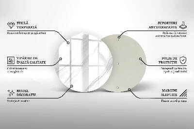 Posavaso de vidrio para velas funerarias Mármol delicado