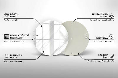 Posavaso de vidrio para velas funerarias Mármol delicado