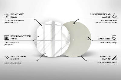 Posavaso de vidrio para velas funerarias Mármol delicado