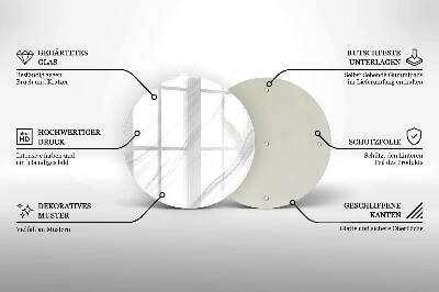 Posavaso de vidrio para velas funerarias Mármol delicado