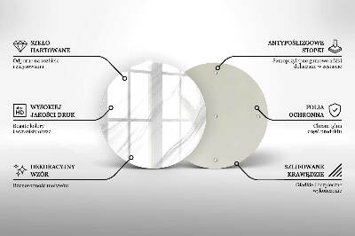 Posavaso de vidrio para velas funerarias Mármol delicado