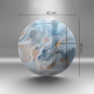 Posavaso de vidrio para velas Textura de mármol