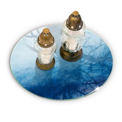 Posavaso de vidrio para velas funerarias Fondo abstracto