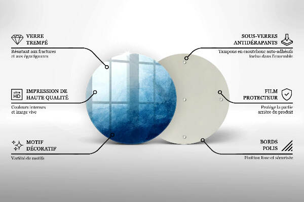 Posavaso de vidrio para velas funerarias Fondo abstracto