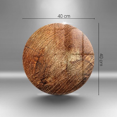 Posavaso de vidrio para velas Anillos de madera de los árboles