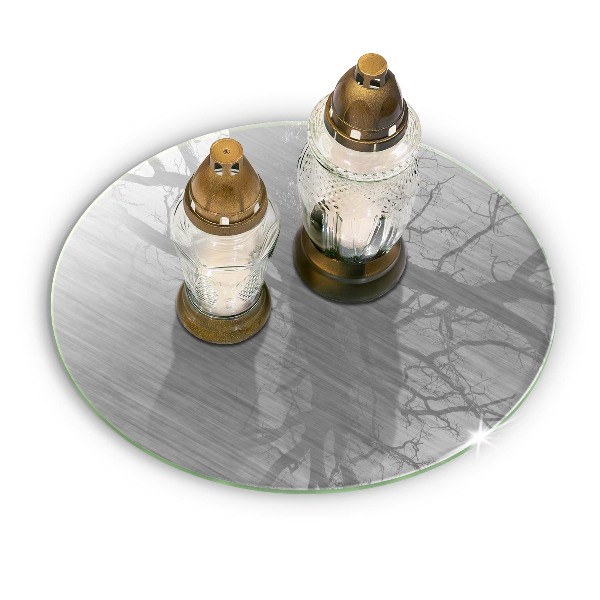 Posavaso de vidrio para velas Fondo de textura de metal