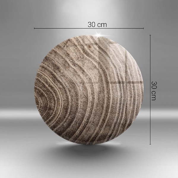 Posavaso de vidrio para velas Anillos de madera de los árboles