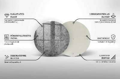 Posavaso de vidrio para velas funerarias Textura de piedra de hormigón