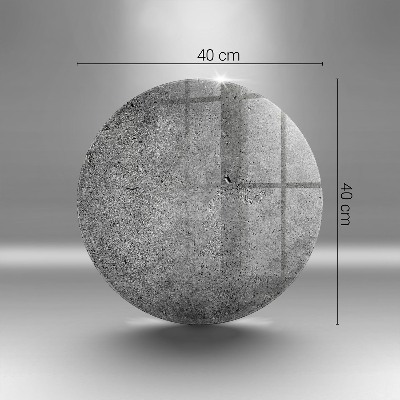 Posavaso de vidrio para velas funerarias Textura de piedra de hormigón