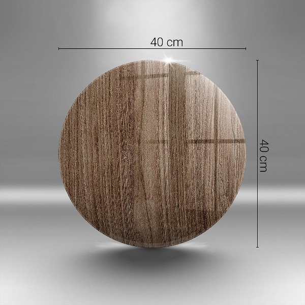 Posavaso de vidrio para velas funerarias Textura de madera