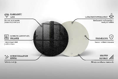 Posavaso de vidrio para velas funerarias Textura de roca