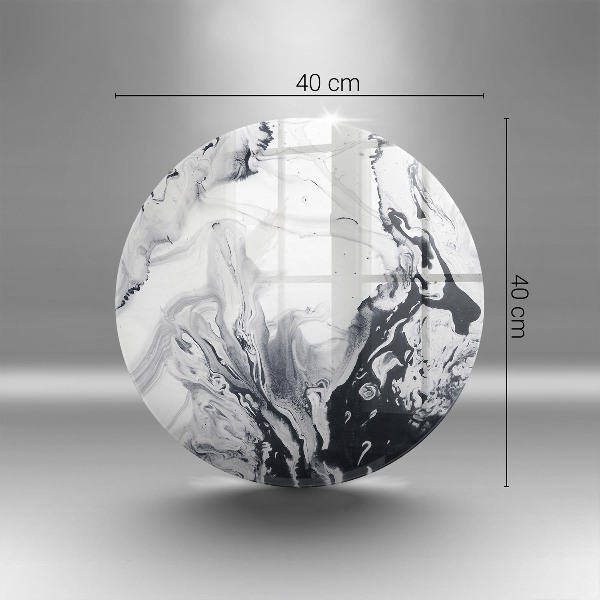 Posavaso de vidrio para velas Abstracción de tinta