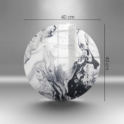 Posavaso de vidrio para velas Abstracción de tinta