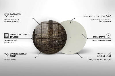 Posavaso de vidrio para velas funerarias Textura de madera de corteza