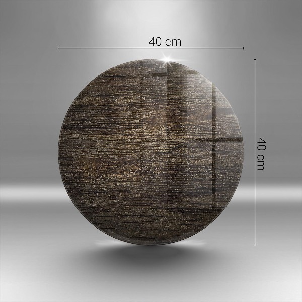 Posavaso de vidrio para velas funerarias Textura de madera de corteza