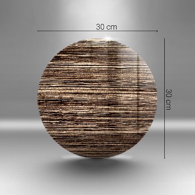 Posavaso de vidrio para velas Textura de madera