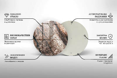 Posavaso de vidrio para velas funerarias Estructura de madera