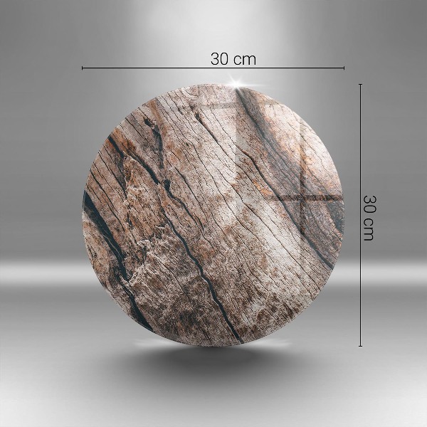 Posavaso de vidrio para velas funerarias Estructura de madera