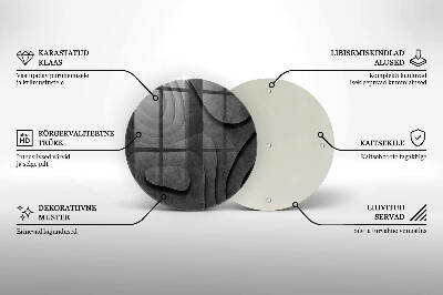 Posavaso de vidrio para velas Formas de piedra 3D