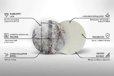 Posavaso de vidrio para velas funerarias Textura de piedra