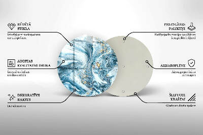 Posavaso de vidrio para velas funerarias Estructura con oro