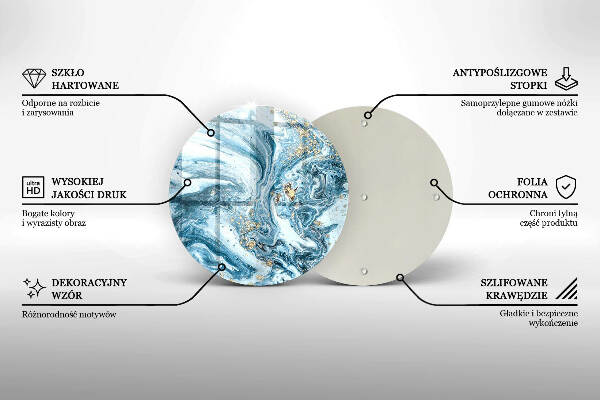 Posavaso de vidrio para velas funerarias Estructura con oro