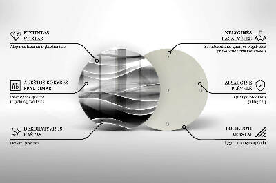 Posavaso de vidrio para velas funerarias Abstracción líneas suaves