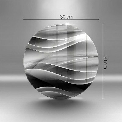 Posavaso de vidrio para velas funerarias Abstracción líneas suaves